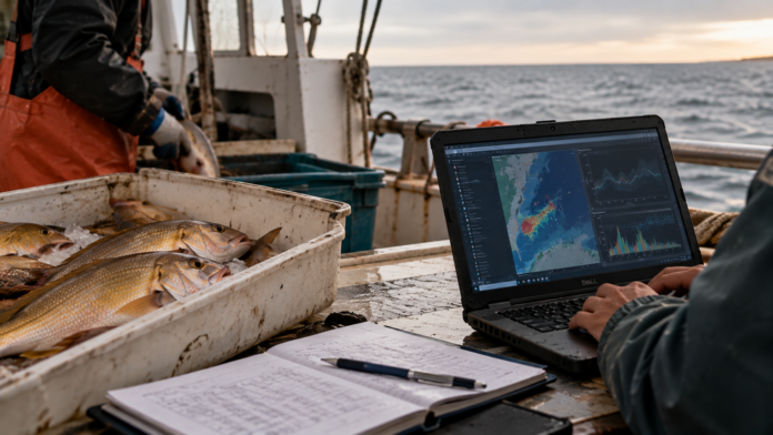 Fishing Research at Sea