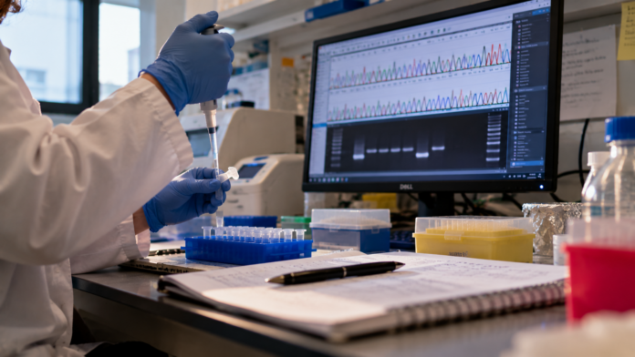 Genomics Lab Pipetting Workspace