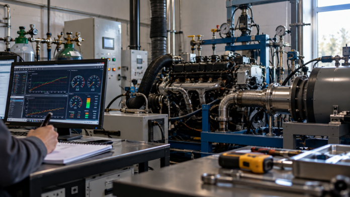 Industrial Engine Test Lab Workstation