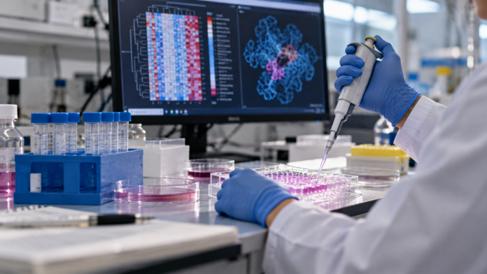 Precision Pipetting in a Biomedical Lab